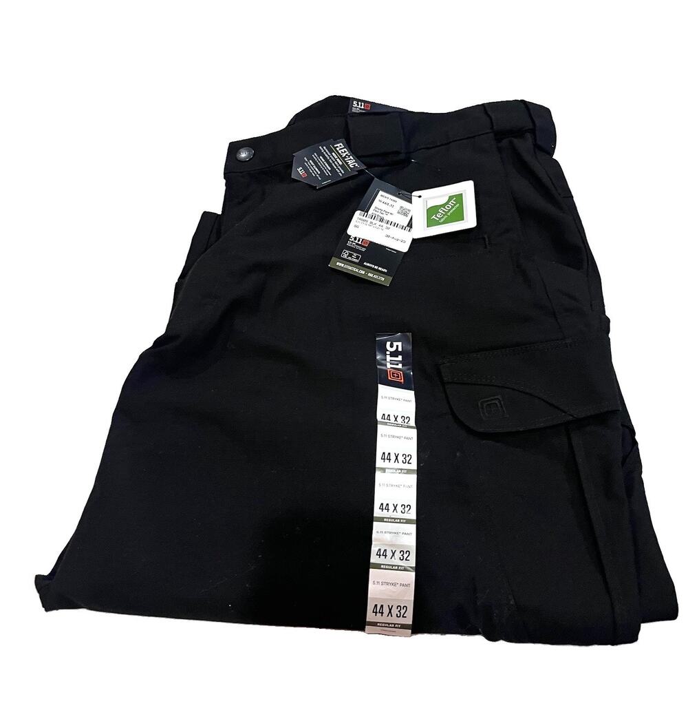 5.11 Stryke Pants Men's Black Tactical Cargo Pants Flex-Tac Size 44/32